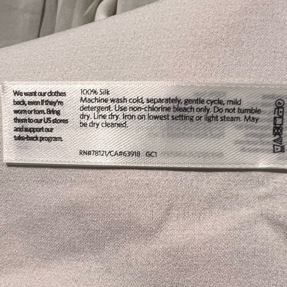 Eileen Fisher Bone Silk Georgette Crepe Trench Coat BNWTS $398.00 NEW BNWTS - Picture 15 of 15